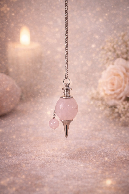 Péndulo Cuarzo Rosa