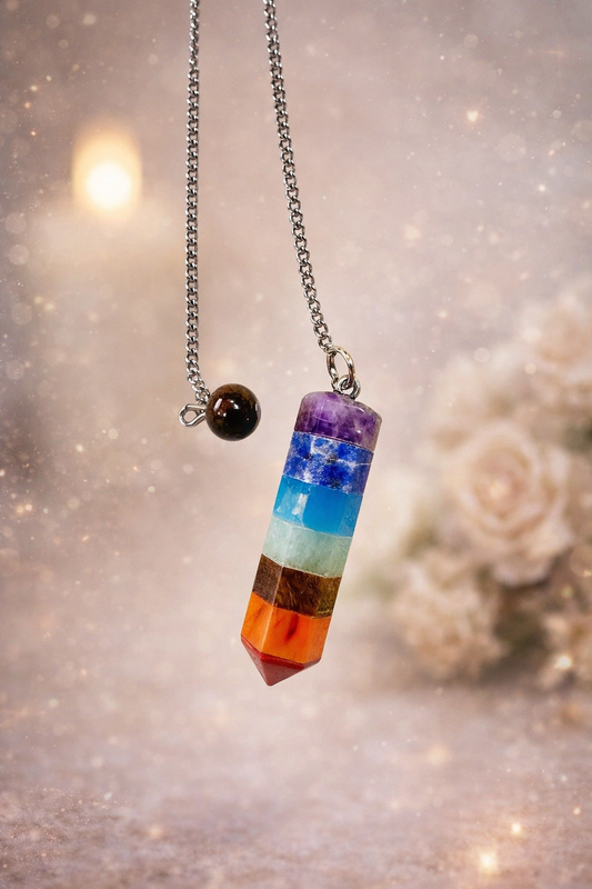 Péndulo obelisco 7 Chakras