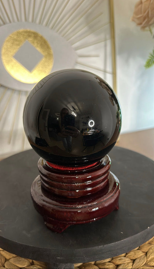 Bola de cristal adivinación Ónix negro