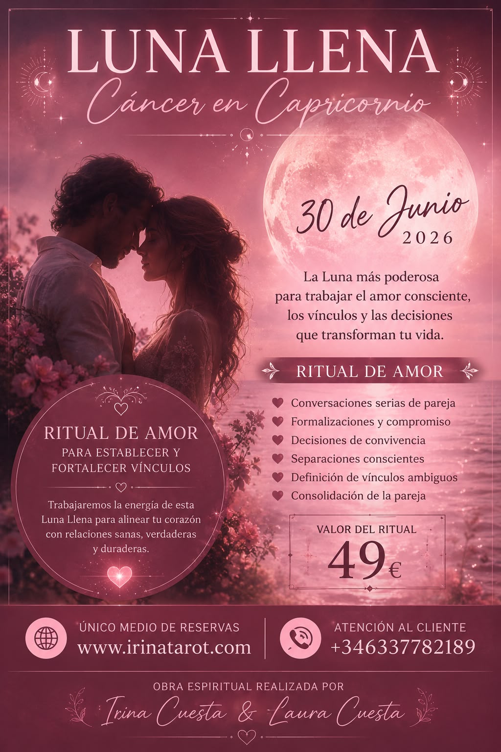 Ritual de amor "luna llena capricornio en cáncer"
