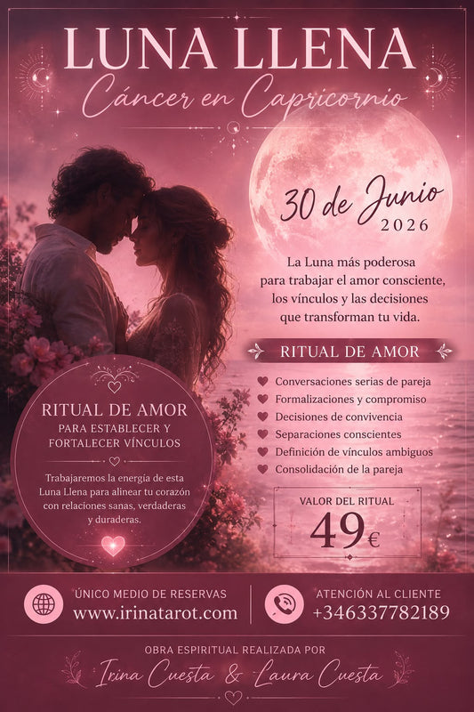 Ritual de amor "luna llena capricornio en cáncer"